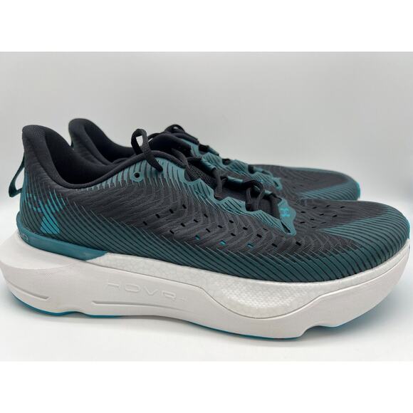 Under Armour HOVR Infinite Pro Black Hydro Teal 3027190 002 Men's 13 - Picture 1 of 12